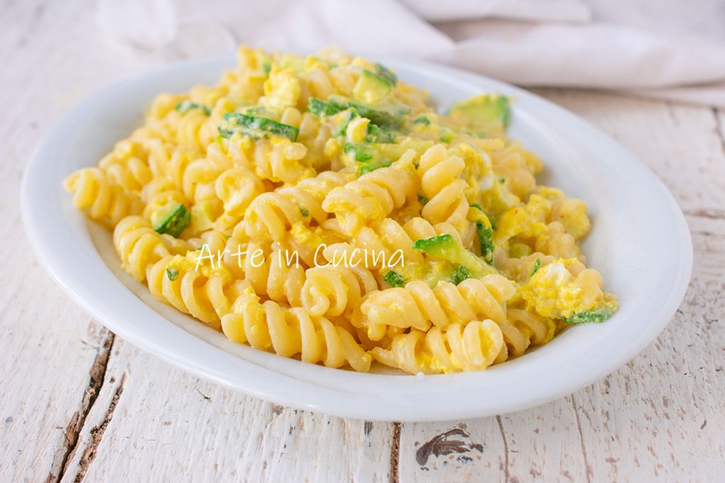 FUSILLI aux COURGETTES et stracciatella