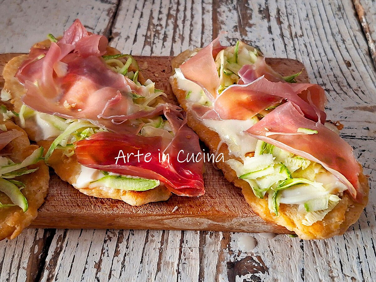 GALETTES de PIZZA RAPIDES avec courgettes et jambon