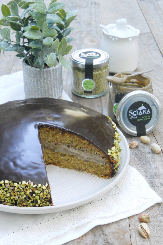 gâteau au pistache et chocolat