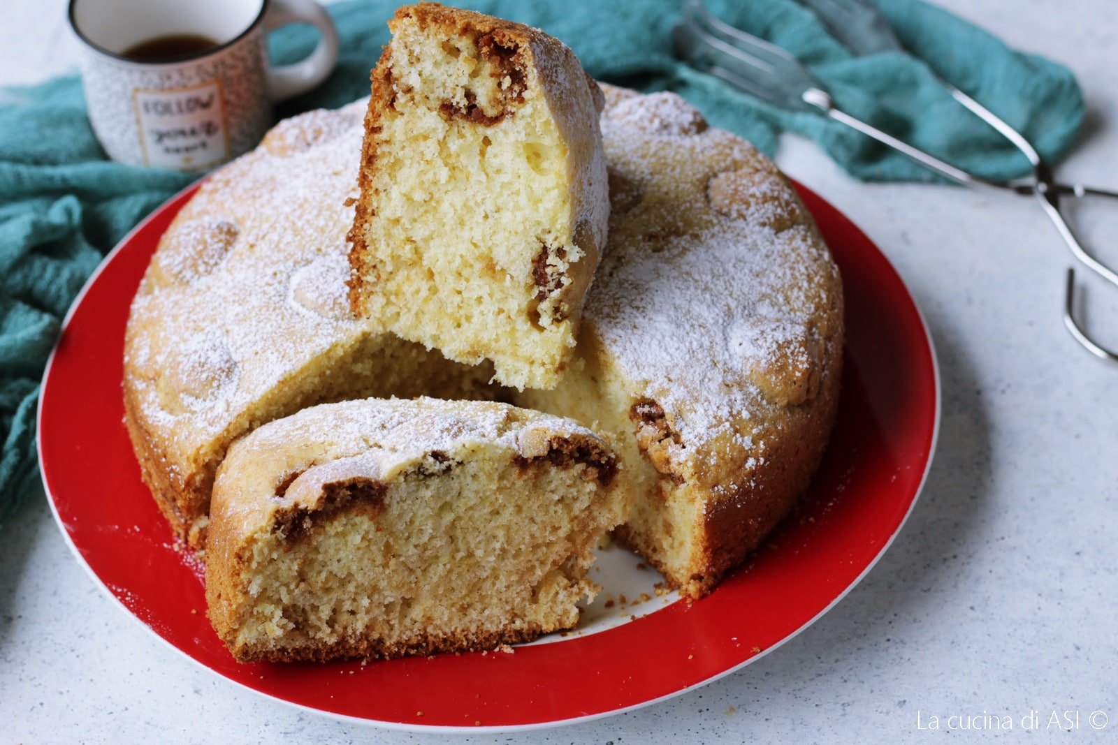 Gâteau moelleux aux amaretti et au café
