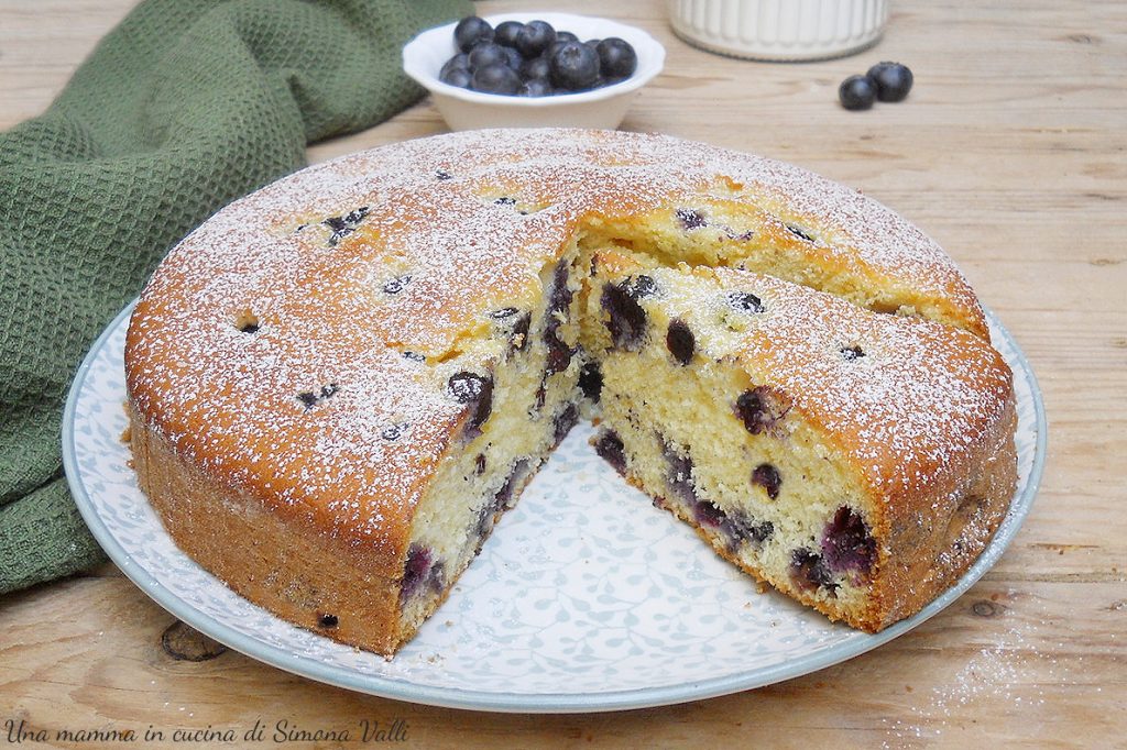 gâteau aux myrtilles