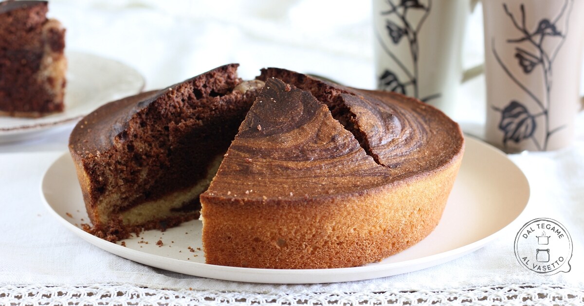 Gâteau bicolore au micro-ondes