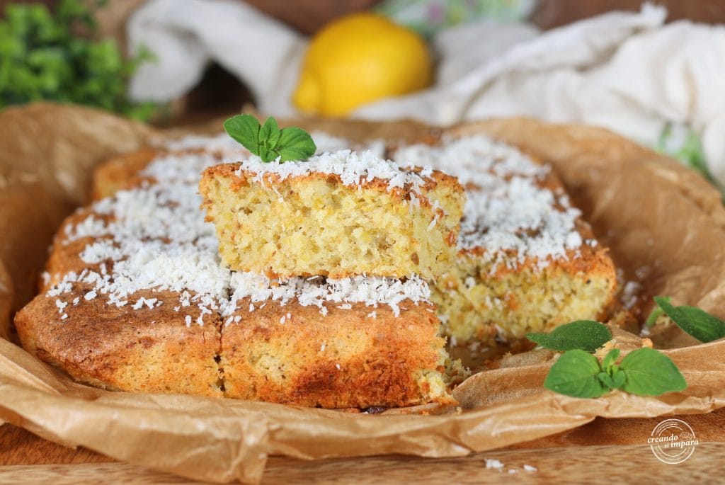 gâteau coco et pistache au citron