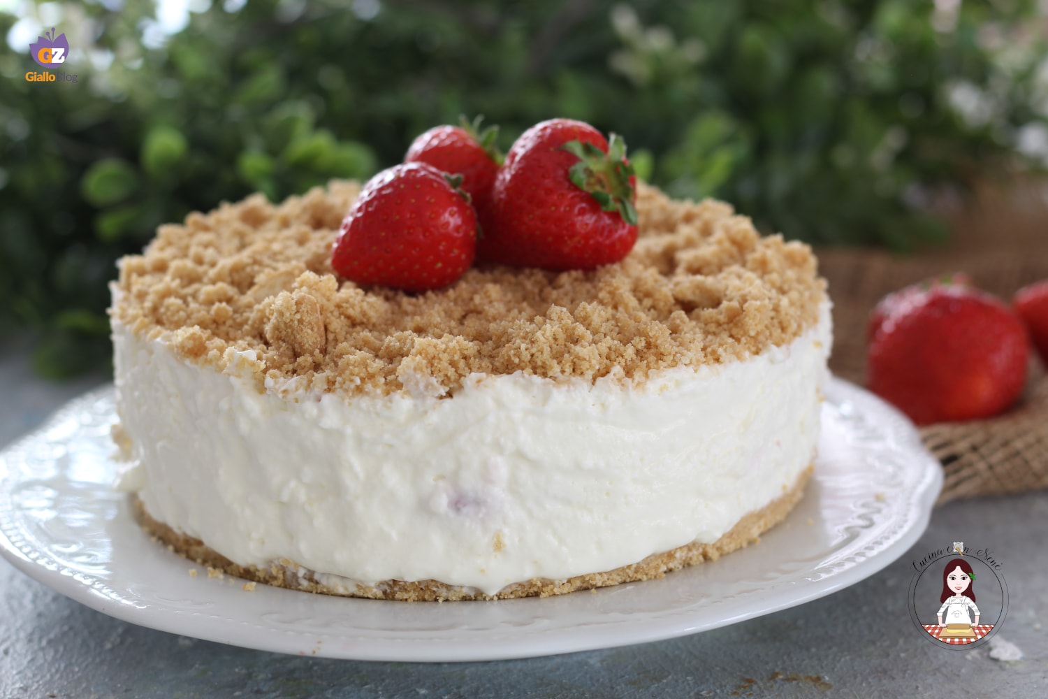Gâteau à la crème et aux fraises sans cuisson