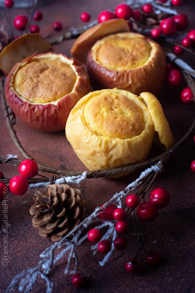Gâteau individuel dans la pomme sans balance