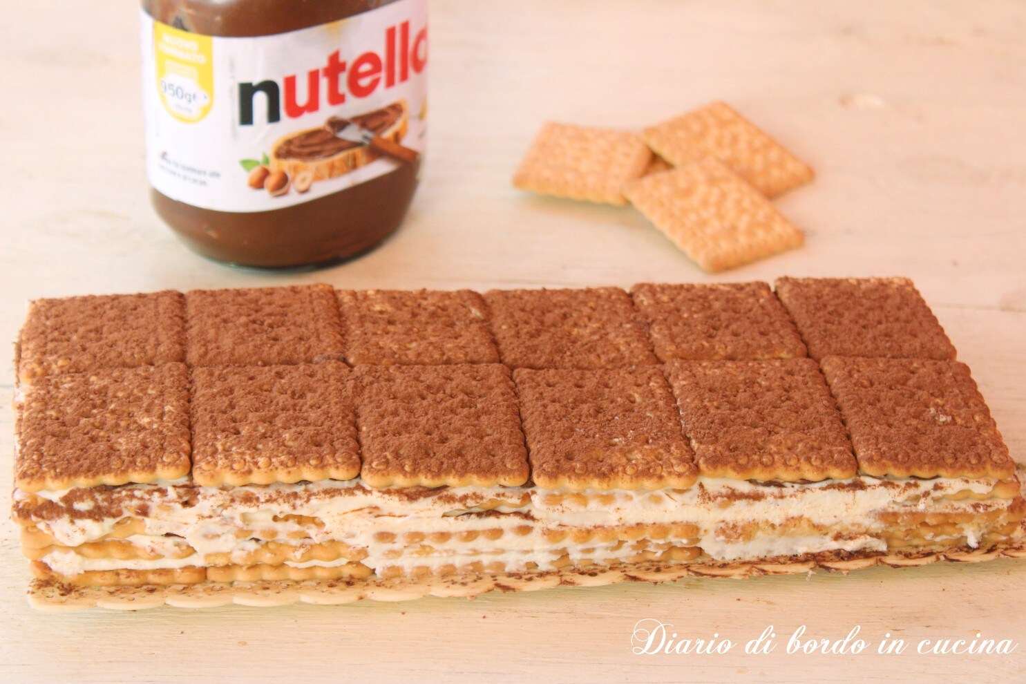 Gâteau de biscuits au mascarpone et Nutella