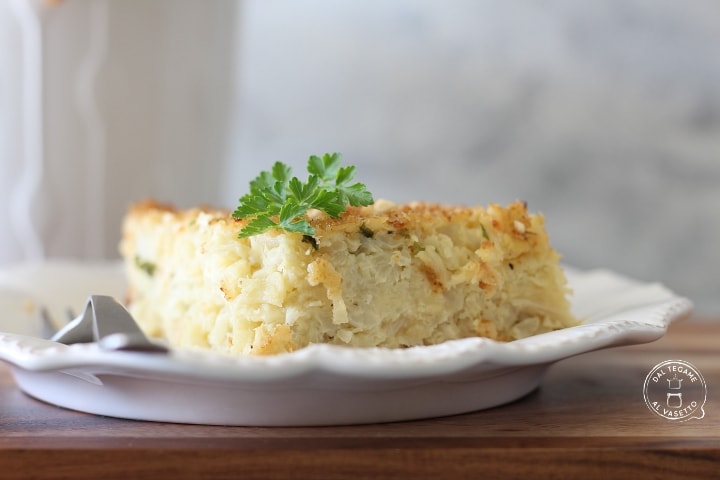 Gâteau de chou-fleur au micro-ondes