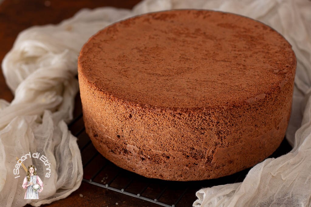Gâteau éponge au cacao haut et parfait