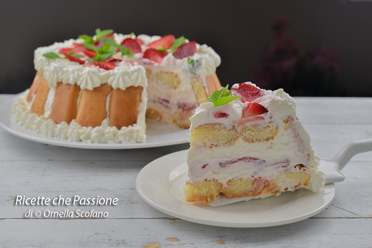 Gâteau froid aux fraises