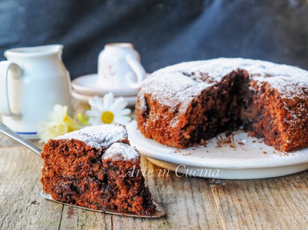 Gâteau moelleux yaourt chocolat et nutella sans beurre vickyart arte in cucina