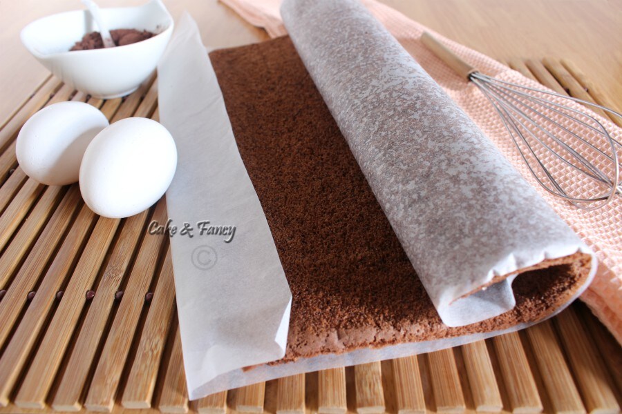 Gâteau roulé au cacao
