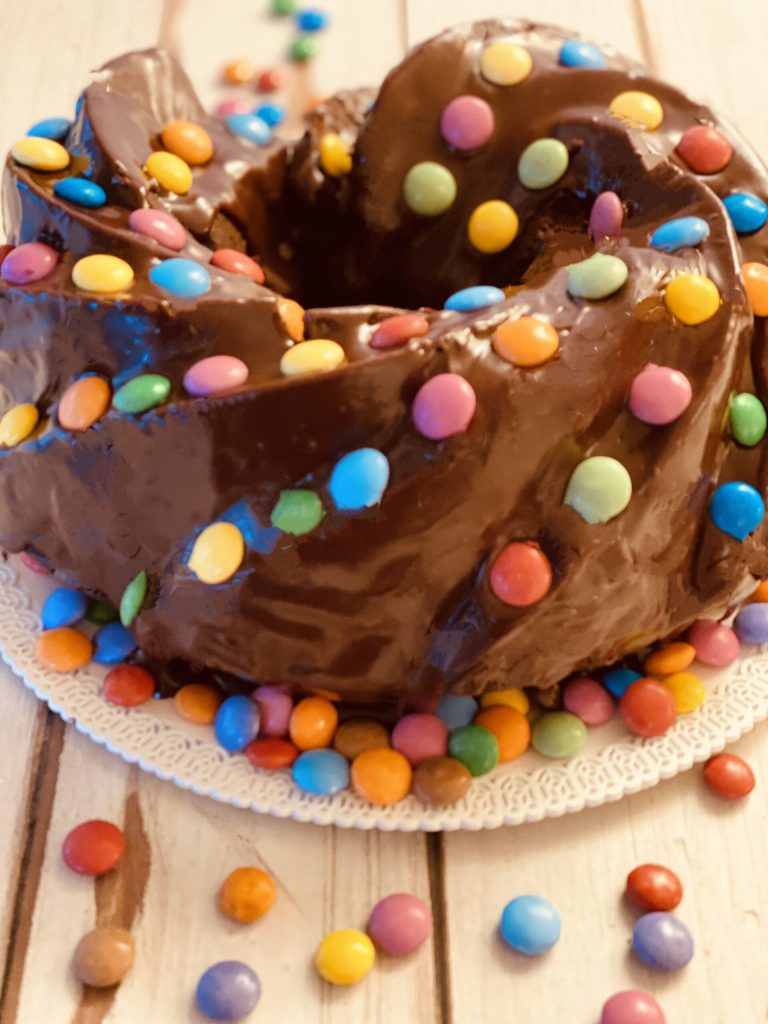 Gâteau smarties à la Nutella pour Carnaval