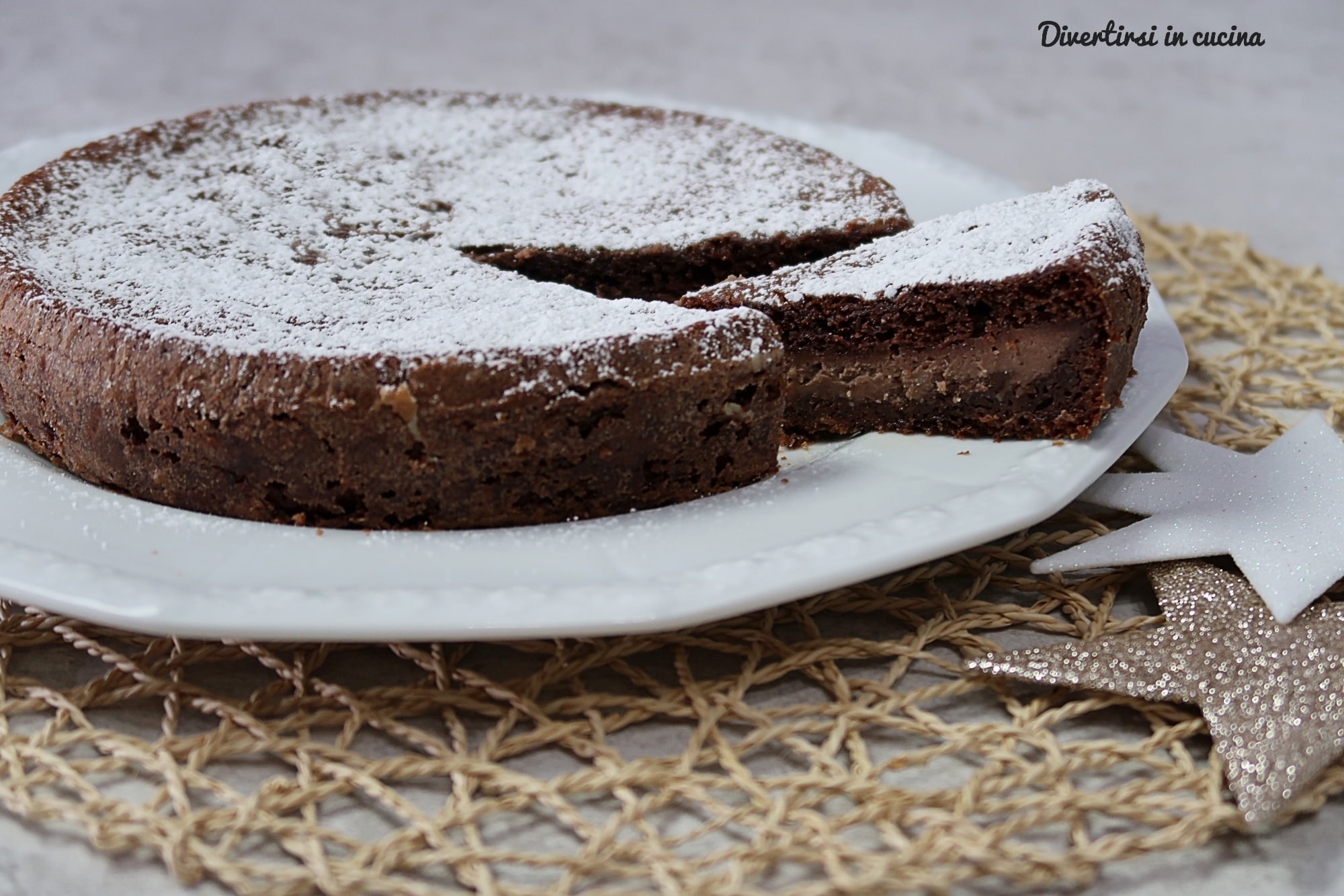 Gâteau versé cacao et mascarpone