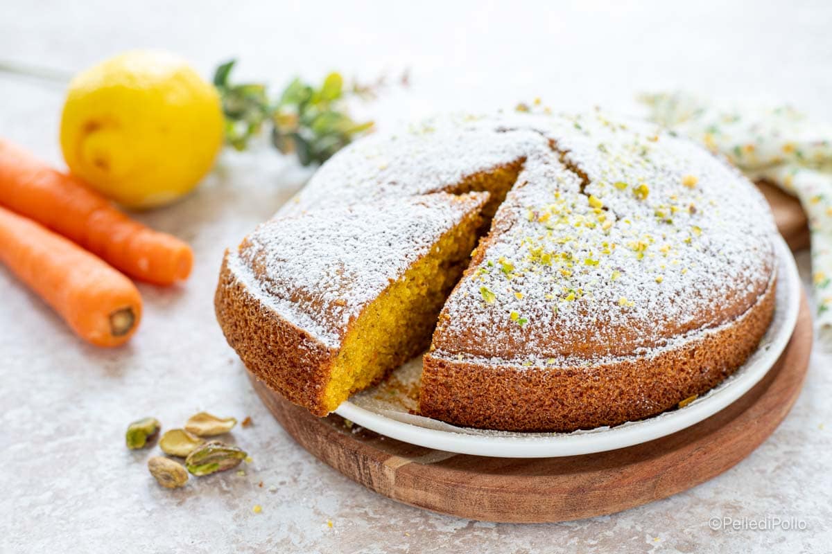 Gâteau aux carottes et pistaches