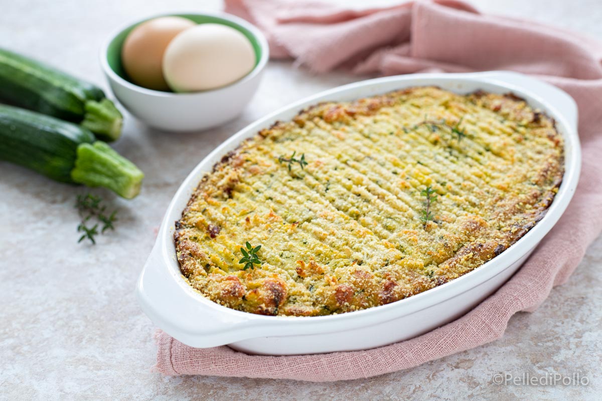 Gâteau de courgettes et pommes de terre