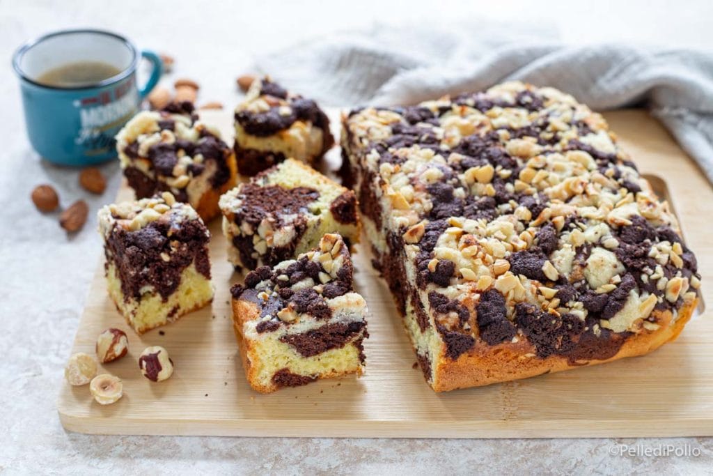 gâteau marbré avec crumble