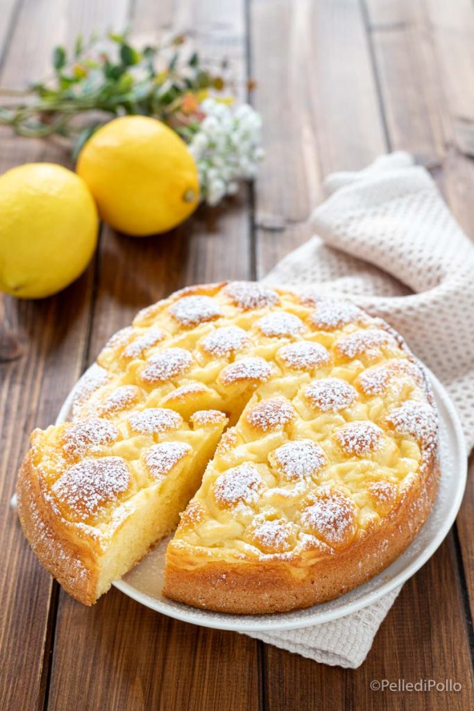 gâteau avec crème au citron