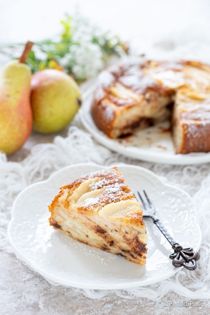 gâteau crémeux aux poires