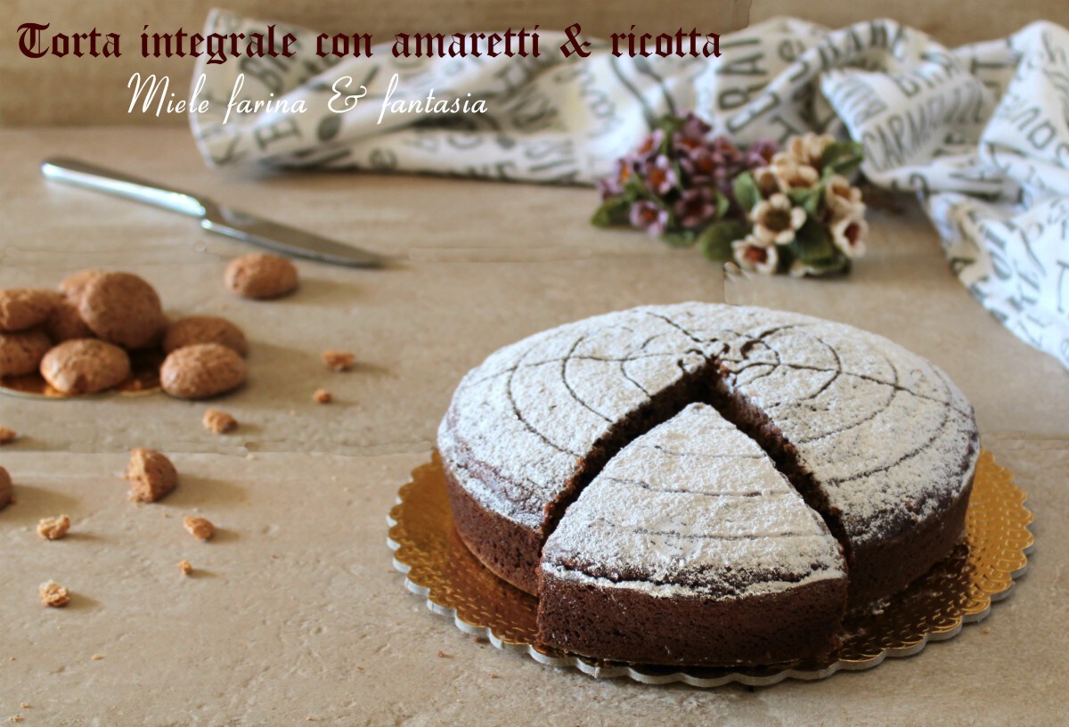 Gâteau complet aux amaretti et ricotta