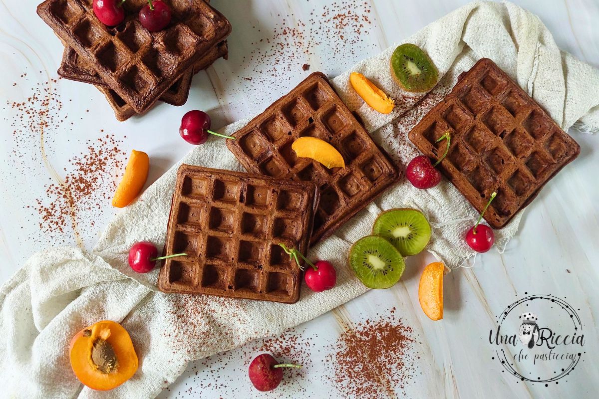 Gaufres moelleuses au cacao