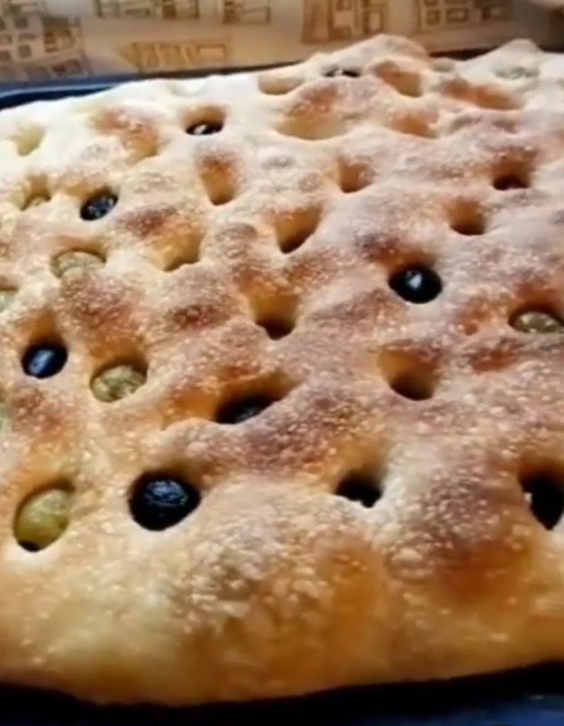 Focaccia aux olives
