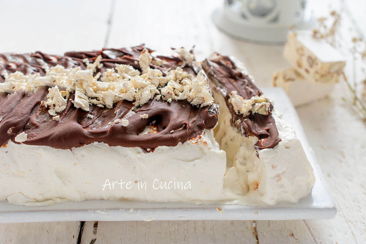 Semifreddo au nougat et chocolat