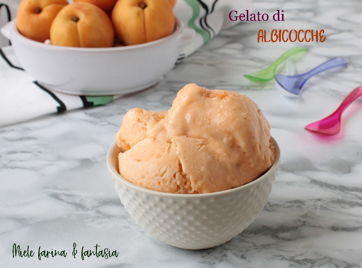 Glace à l’abricot et au yaourt sans sorbetière