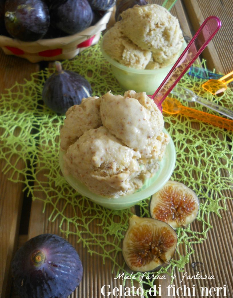 Glace aux figues noires sans œufs