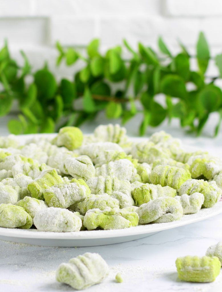 Gnocchi de pois frais et farine
