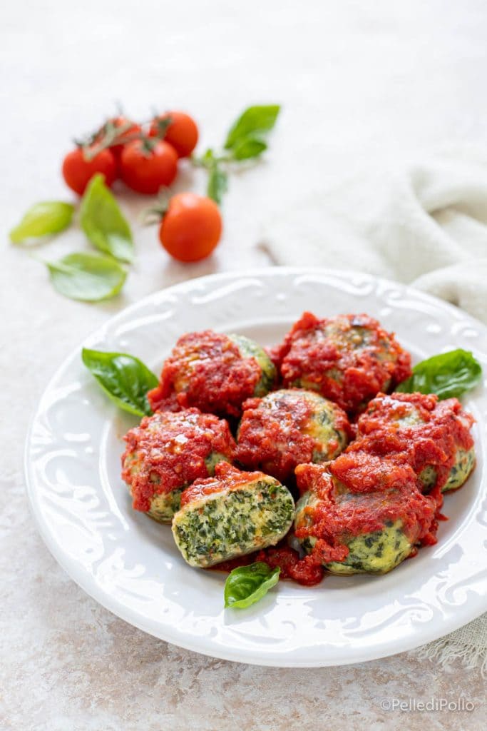 gnudis de ricotta et épinards