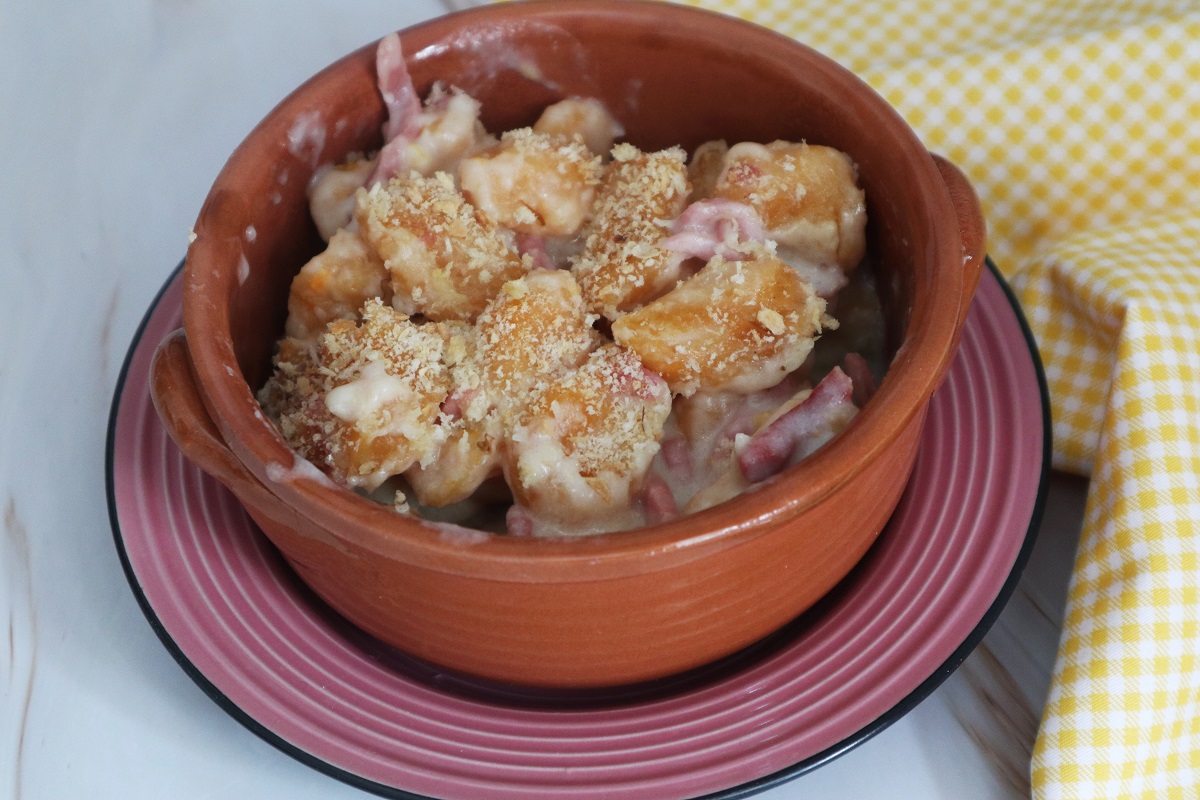 Gnocchis aux patates douces gratinées