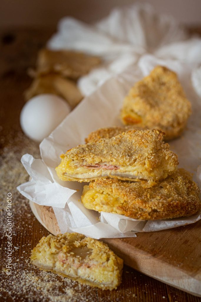 Cordon bleu croustillants aux champignons au four