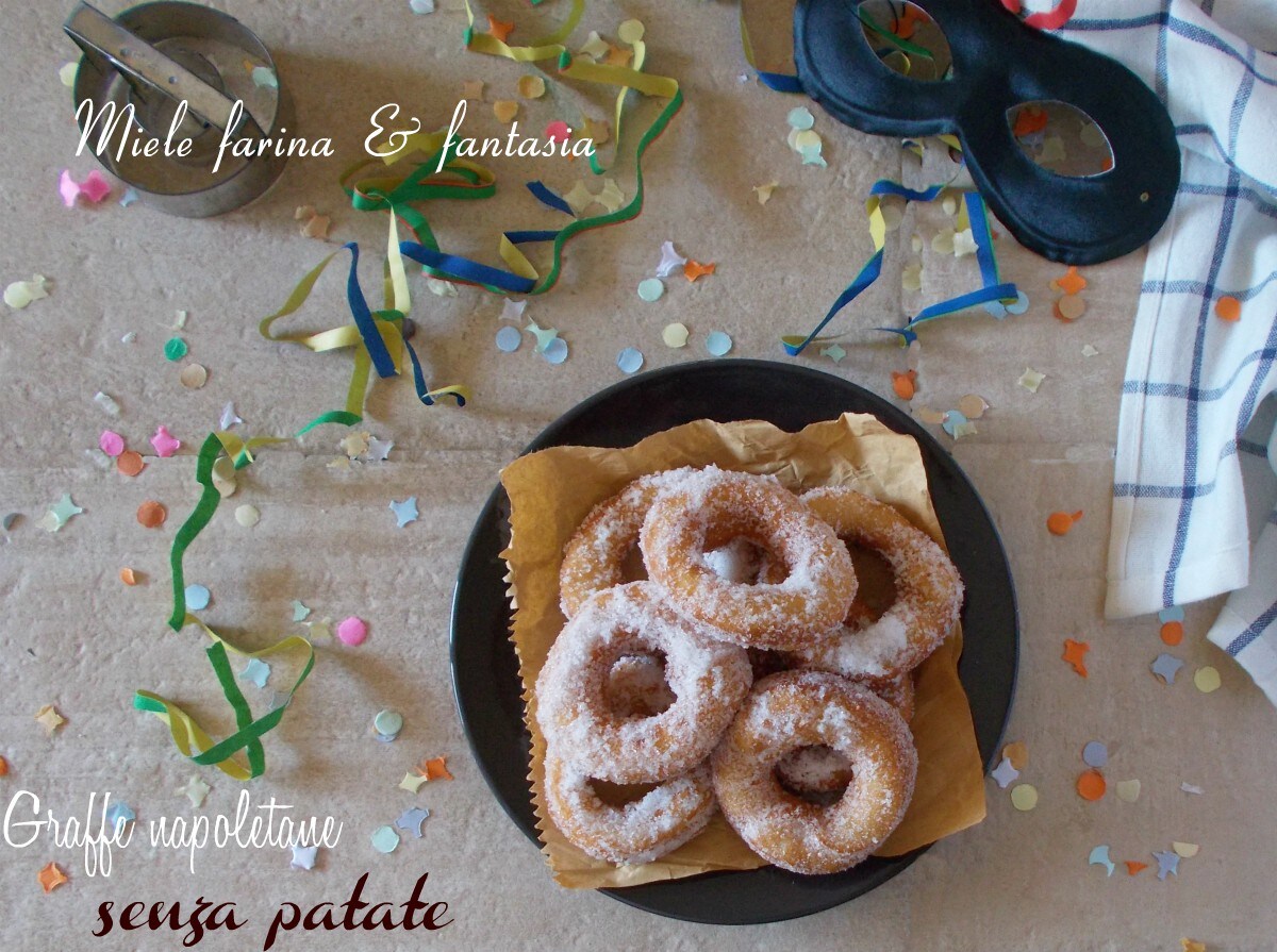 Graffe napolitaines. Recette sans pommes de terre