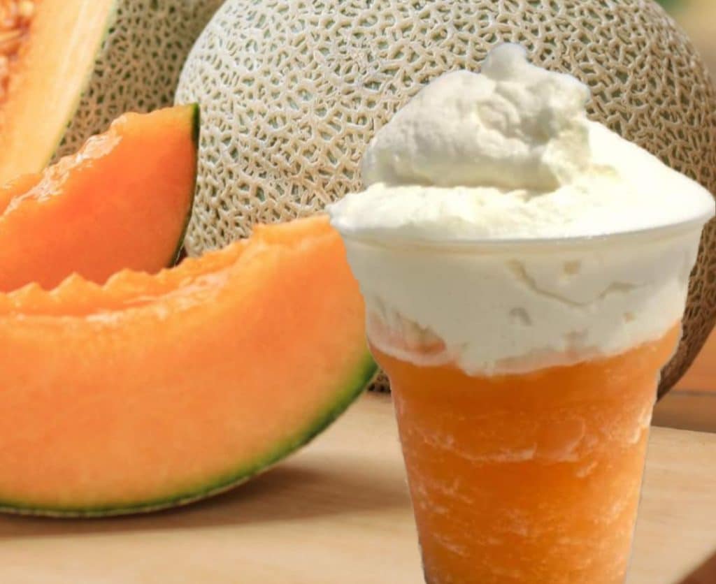 Granité au melon Cantaloup