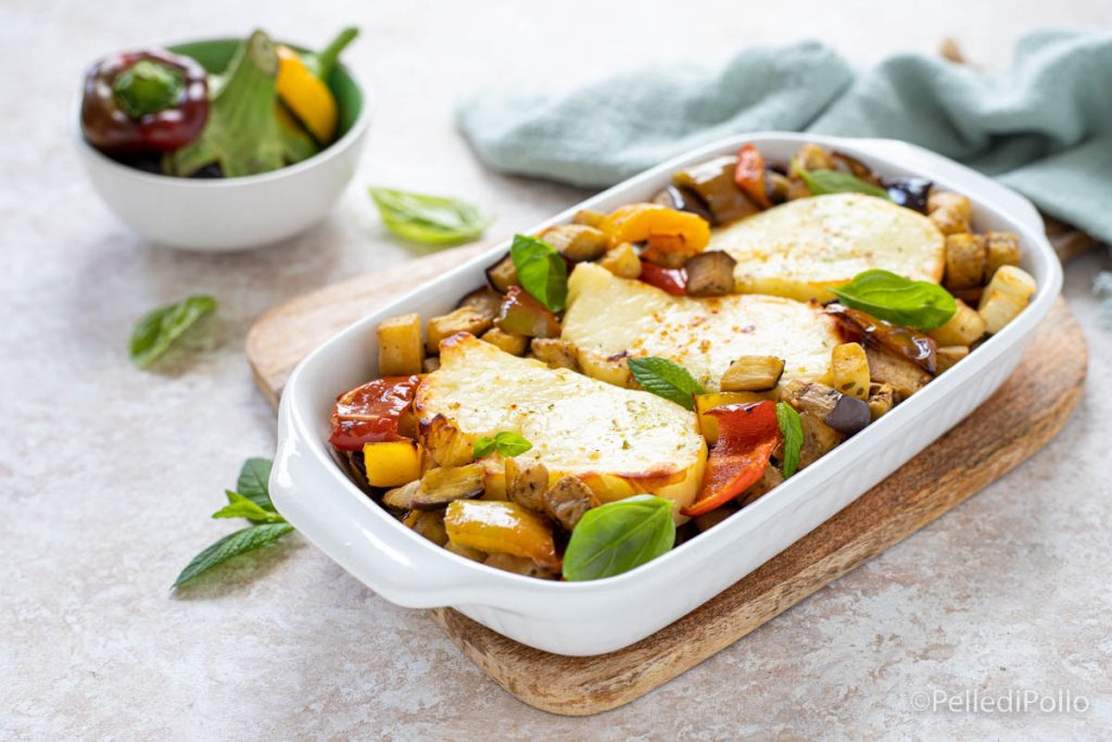 halloumi avec légumes