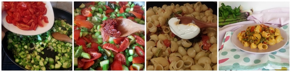 pâtes printanières à la jardinière