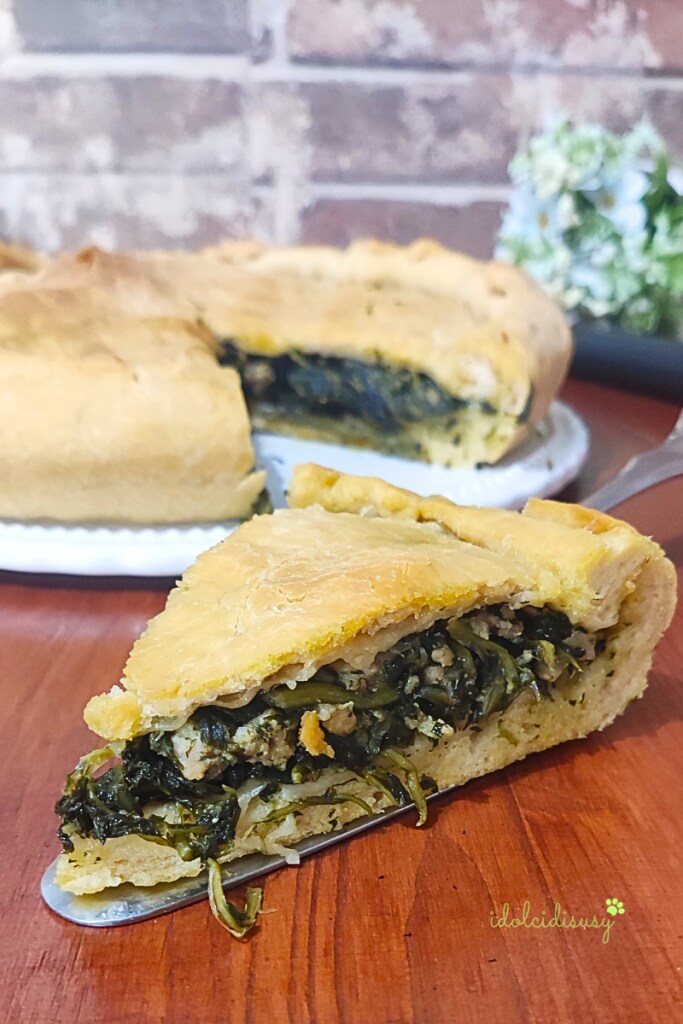 idolcidisusy tourte rustique chicorée et saucisse