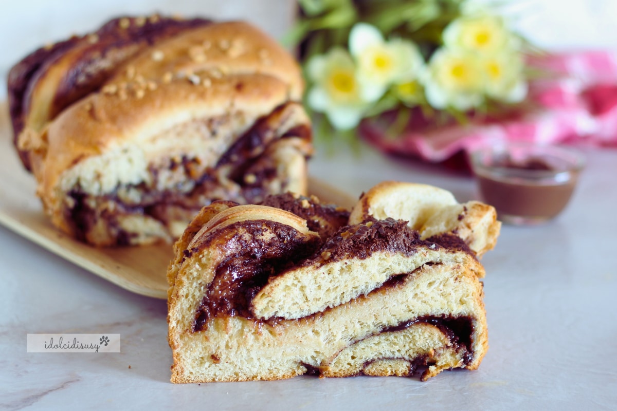 Tresse de pain brioché à la Nutella
