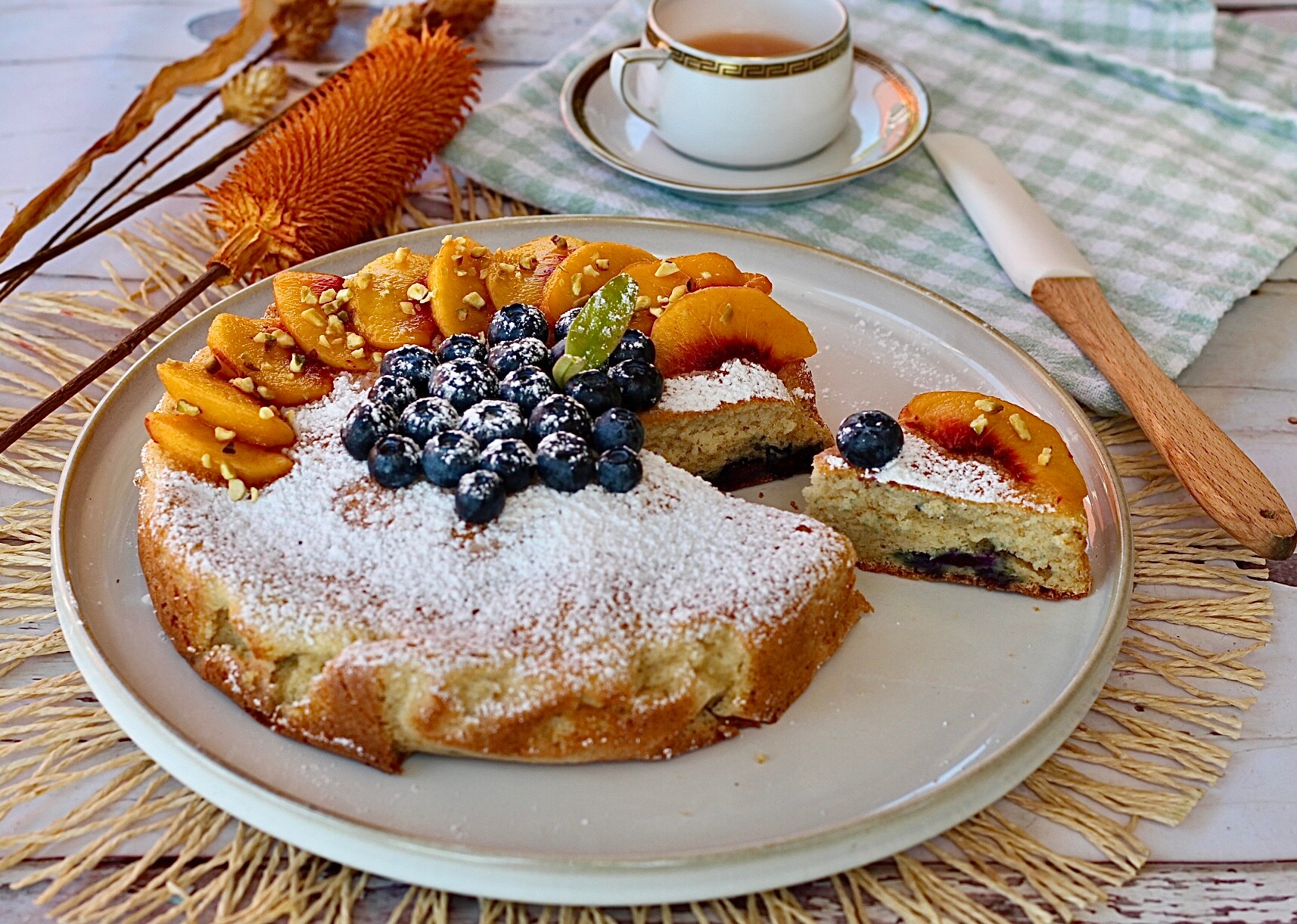 Gâteau très moelleux aux myrtilles