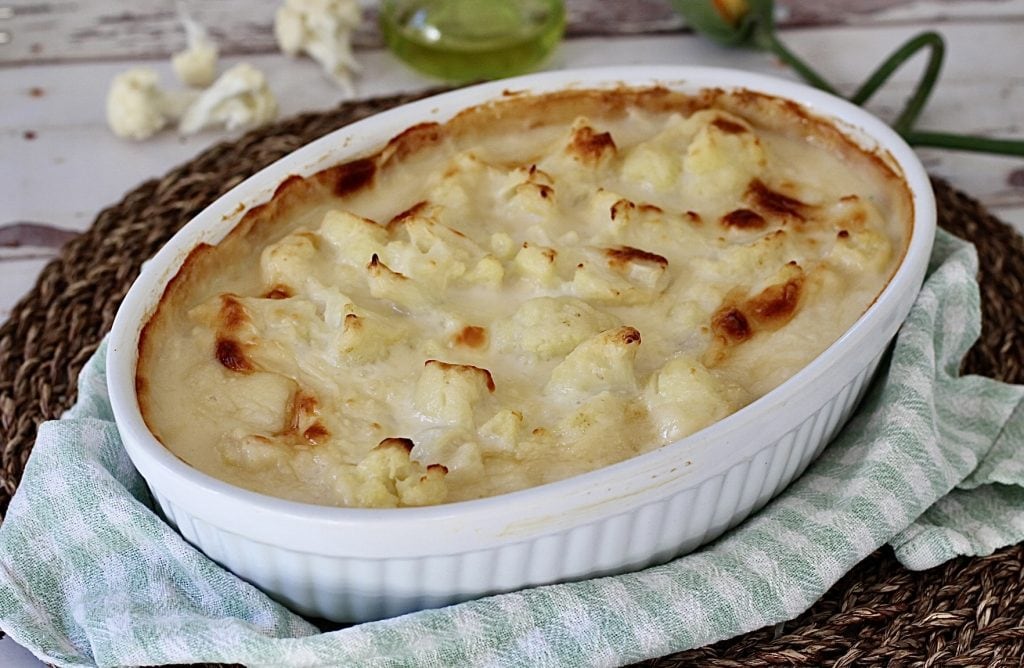 Chou-fleur gratiné au four super filant