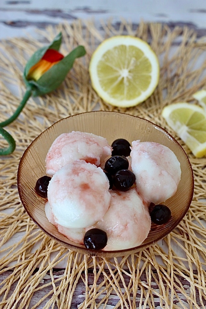 Sorbet au citron, le dessert rafraîchissant et désaltérant