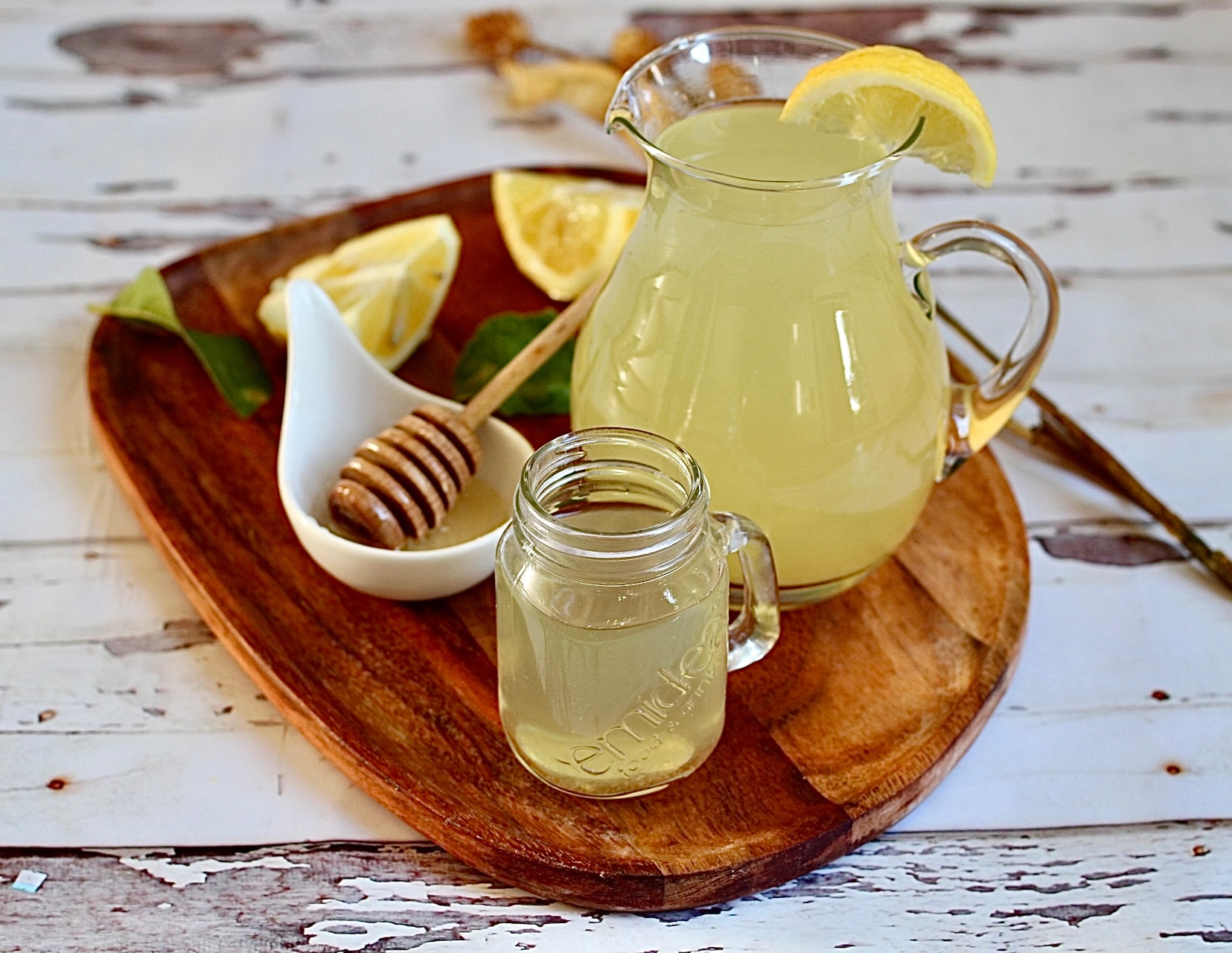 Un concentré de bien-être, décoction citron, gingembre et miel