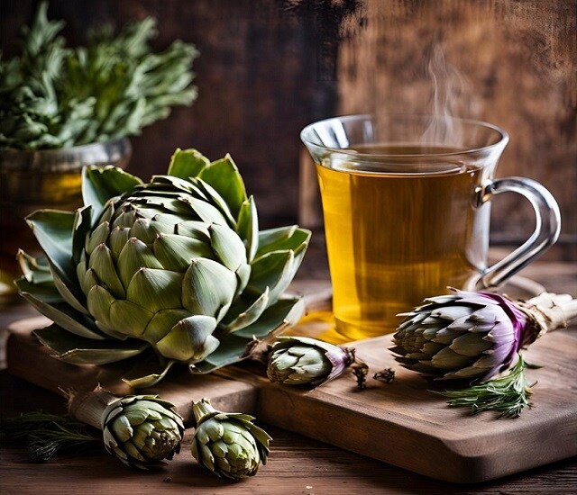 INFUSION DÉTOX AUX ARTICHAUTS DIGESTIVE ET PURIFIANTE avec cette boisson, vous vous remettez en forme après des excès et des festins