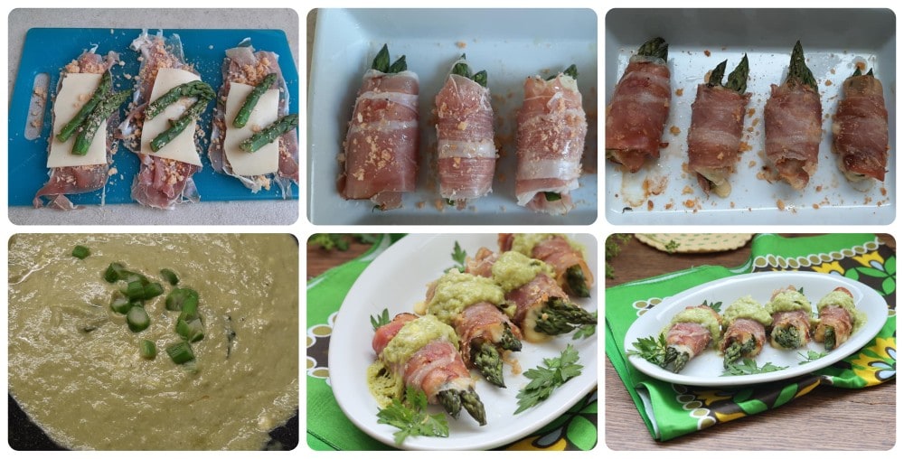 Roulés de jambon cru aux asperges