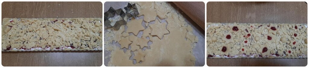 Sbriciolée de Noël avec grenade et yaourt