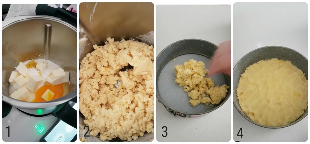 gâteau crumble aux pêches