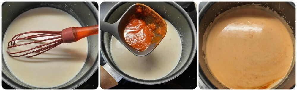 conchiglioni farcis avec ragù de viande et béchamel