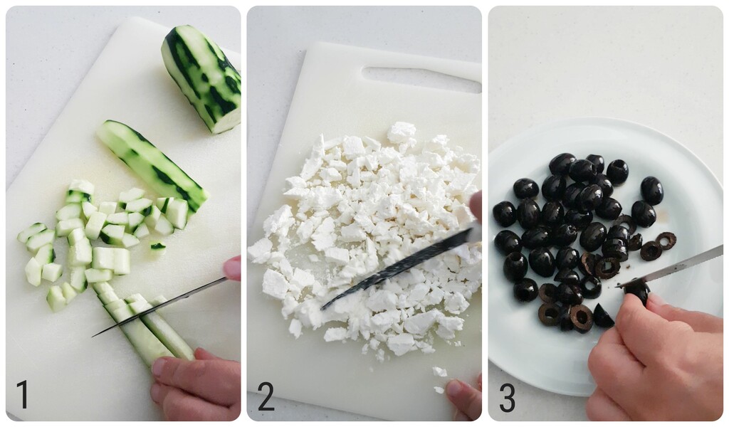 salade de riz rouge à la grecque