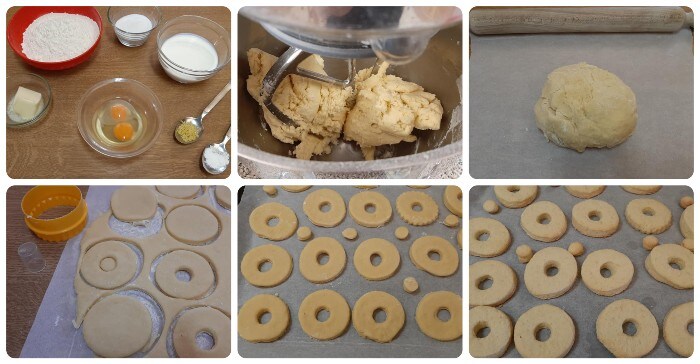 Biscuits en anneaux à la crème