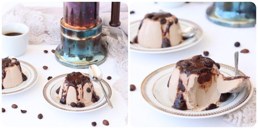 Panna cotta au café et chocolat